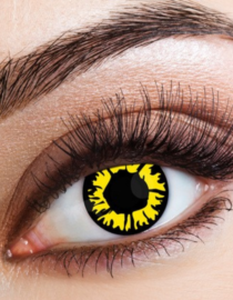 Explosions Yellow One Day Contact Lenses